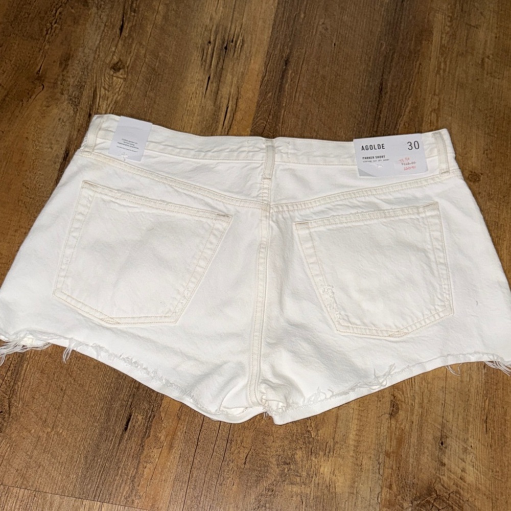 AGOLDE Women's PARKER SHORT vintage CUT OFF Denim Shorts sz 30